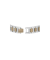 Lacoste bracelet with toggle clasp, METROPOLE collection. Decorated with a petit piqué pattern - Available for him and her. 