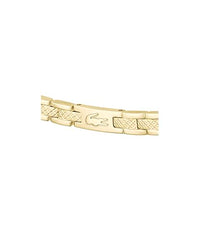 Lacoste bracelet with toggle clasp, METROPOLE collection. Decorated with a petit piqué pattern - Available for him and her. 