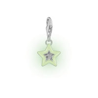 THOMAS SABO Women's Charm Pendant Star &amp; Moon Charm Club 925 Sterling Silver 1794-051-14 