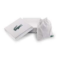 Lacoste bracelet with toggle clasp, METROPOLE collection. Decorated with a petit piqué pattern - Available for him and her. 