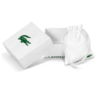 Lacoste bracelet with toggle clasp, METROPOLE collection. Decorated with a petit piqué pattern - Available for him and her. 