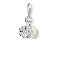 THOMAS SABO Women's Charm Pendant Star &amp; Moon Charm Club 925 Sterling Silver 1794-051-14 