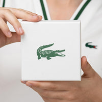 Lacoste bracelet with toggle clasp, METROPOLE collection. Decorated with a petit piqué pattern - Available for him and her. 