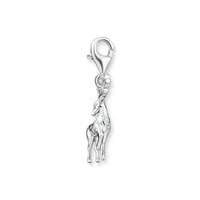 THOMAS SABO Women's Charm Pendant Star &amp; Moon Charm Club 925 Sterling Silver 1794-051-14 
