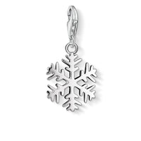 THOMAS SABO Women's Charm Pendant Star &amp; Moon Charm Club 925 Sterling Silver 1794-051-14 