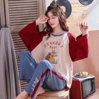 Cute Sleepwear Casual Homewear Female Pyjamas