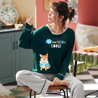 Cute Sleepwear Casual Homewear Female Pyjamas