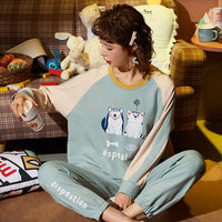 Cute Sleepwear Casual Homewear Female Pyjamas