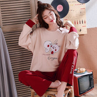 Cute Sleepwear Casual Homewear Female Pyjamas